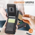 thumbnail image 4 of Decase for Google Pixel 9 Pro XL Wallet Case with Card Holder, Compatible with Mag-safe, RFID Blocking 2 in 1 Detachable Protective Phone Leather Cover with Kickstand for Women Men, Black, 4 of 13