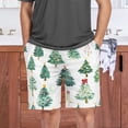thumbnail image 7 of joogoo Mens Swim Trunks Christmas Trees Beach Shorts Drawstring Elastic Waist Swimwear Bathing Suits M, 7 of 7