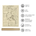 thumbnail image 4 of 1900 Yellowstone National Park Map of the Tourist Routes Poster - Vintage Map of Yellowstone Wall Art - From United States Office of the Chief of Engineers, 4 of 8