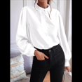 thumbnail image 4 of Camisas con Botones para Mujer, Blusas de Otoño para Mujer, Blusas Informales de Negocios para Mujer L, 4 of 8