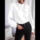 thumbnail image 4 of Camisas con Botones para Mujer, Blusas de Otoño para Mujer, Blusas Informales de Negocios para Mujer M, 4 of 8
