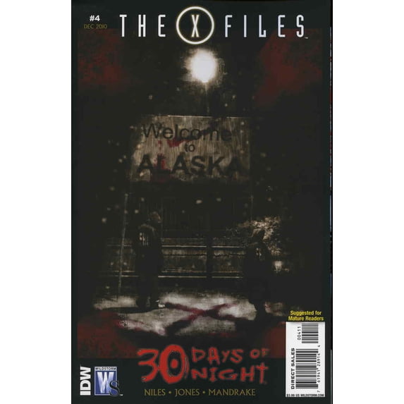 X-Files/30 Days Of Night #4 VF ; WildStorm Comic Book