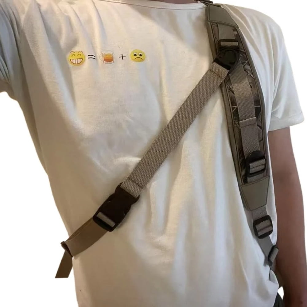 Camouflage Sling for Hunting, 3-Point Quick Release Adjustable Gun Sling, 1" Padded Shoulder Strap with Metal Swivels,  22-53 inch (55-134cm)