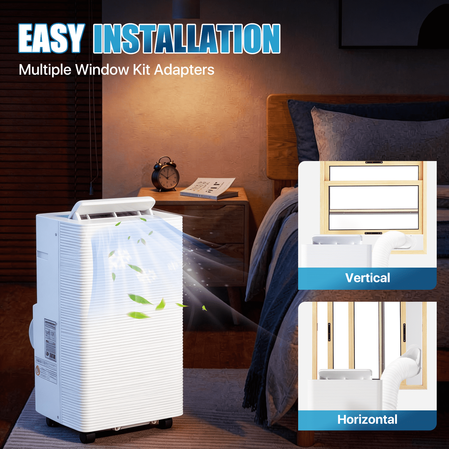 Aoxunポータブルエアコン ホワイト Aoxun 11500 BTU Portable Air Conditioner with 4-in-1 AC Units