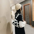 thumbnail image 4 of Vintage Female Shoulder Underarm Bag Animal Pattern Plush Portable Mini Purses, 4 of 9