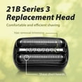 thumbnail image 4 of 21B Electric Shaver Replacement Heads for Series 3, Compatible with Razors Models 3010s, 3040s, 3050cc, 3070cc,Black, 4 of 7