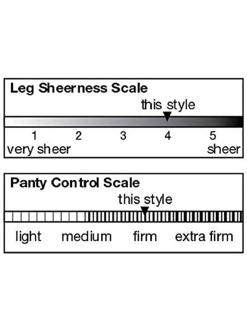 No Nonsense Women's Great Shapes Run Stop Sheer Pantyhose