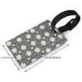 thumbnail image 2 of Sikiie Daisies Flowers Luggage Tags Privacy Cover ID Label Suitcase Tags Identifiers For School Bags,Suitcases, 2 of 7