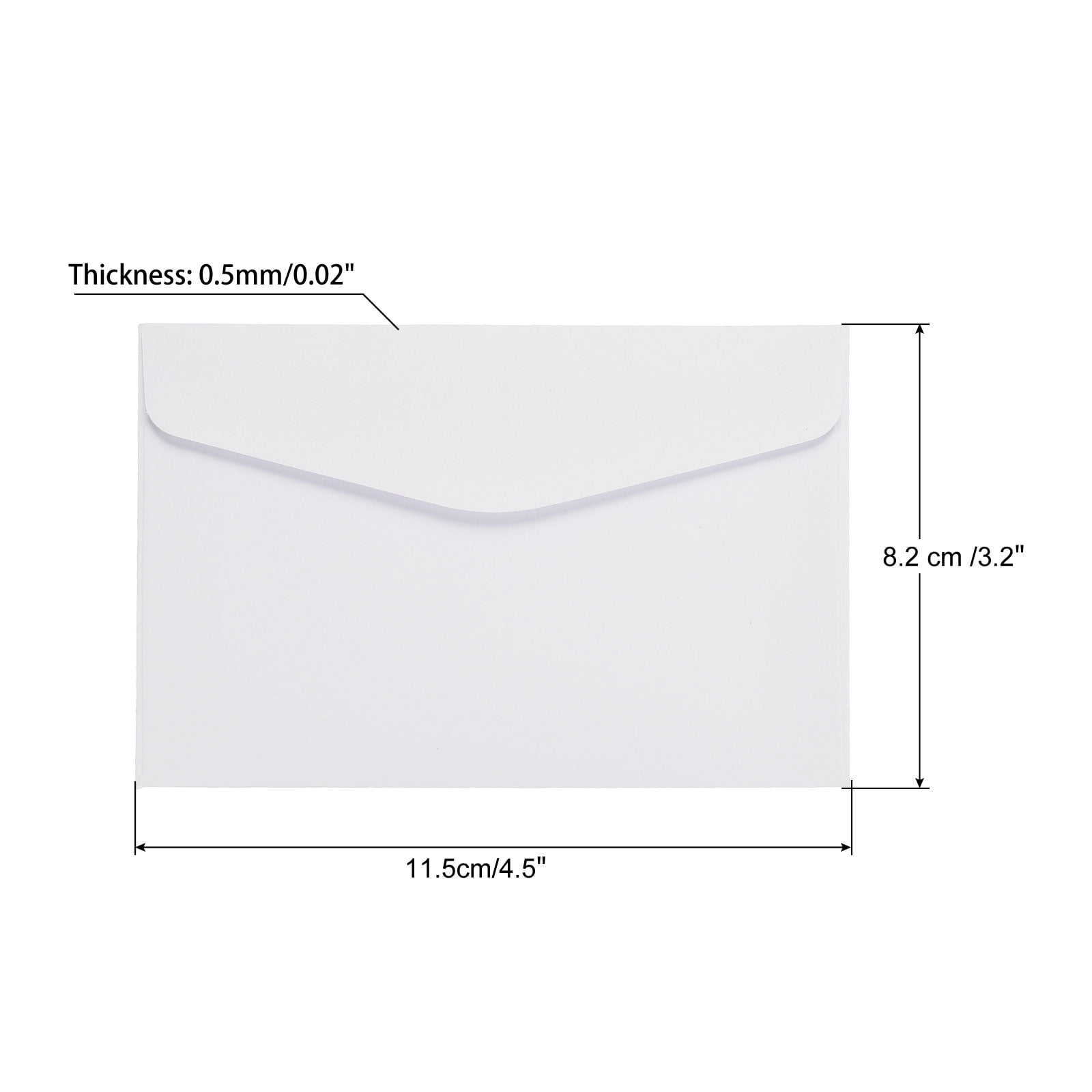 Unique Bargains Blank Small Items Storage Holder Mini Envelopes White