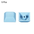 thumbnail image 3 of Unique Bargains 1U Blank Keycaps, 5 Pack Universal PBT Keyboard Replacement Accessories for MX Mechanical Keyboard, Light Blue, 3 of 6