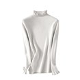 thumbnail image 5 of TRUBKH Fall Outfits for Women Scoop Neck Long Sleeve Pullover Top Fall Casual Sweater Flowy Top Fall Sweaters Tunic Tops Blouse Going Out Tops Plus Size Fall Clothes White 2XL, 5 of 7