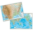 thumbnail image 1 of Us & World Adv Physical Map Set, 1 of 1
