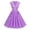 Purple, variant on Cap Sleeve Lapel 50s Style Dresses for Women Vintage 1950s Retro Rockabilly Prom Tea Party Swing Dress with Pockets, Guest Dresses for Women(BU1,S)