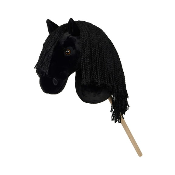 LeMieux Hobby Horse Spike - Handsome Black - Realistic Head - Perfect for Kids