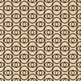 thumbnail image 1 of Ahgly Company Indoor Square Patterned Golden Blonde Gold Area Rugs, 5' Square, 1 of 6