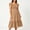 Khaki, variant on Elvqul Womens Sundresses Pullover Midi Dresses Summer Short Sleeve Tiered Knee Length Square Neck Casual Dresses for Women Travel