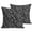 Black, variant on Throw Pillow Covers 18x18 Inch Set of 2 Dandelion Flower Decorative Pillows Cushion Case Soft Square Pillowcases Daisy Floral Leaves Navy Blue Purple Throw Pillows for Couch Sofa Bed Chair Decor