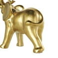 thumbnail image 4 of 10" x 11" Gold Ceramic Standing Elephant Sculpture, by DecMode, 4 of 9