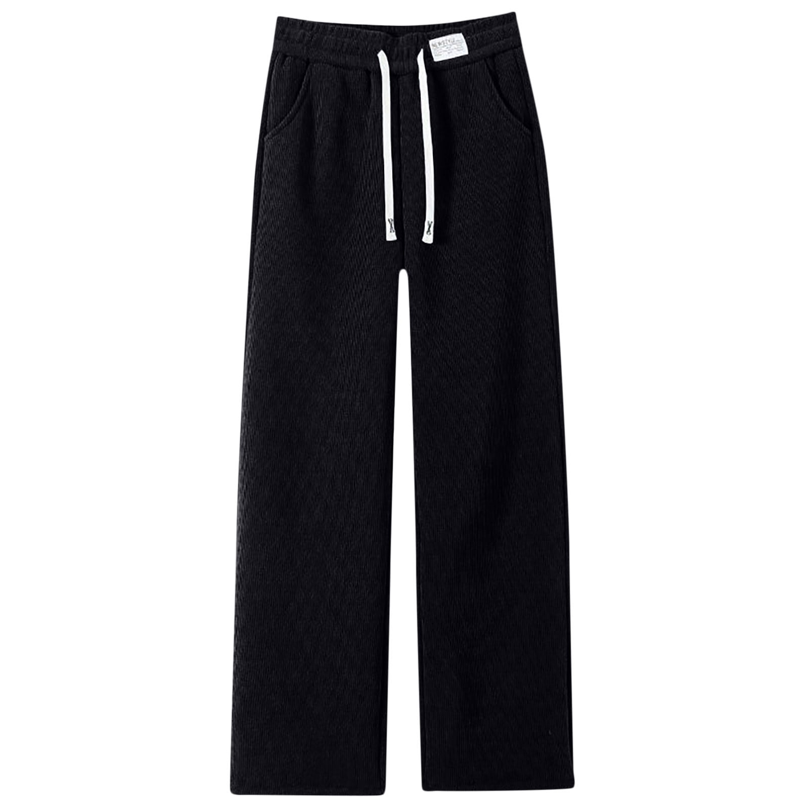 Pantalon Doublé Polaire Femme – Velours Côtelé, Taille élastique – Chaud, Confortable, Pour Sport Et Maison