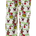 thumbnail image 5 of Dr. Seuss The Grinch Pajama Pants Women's Ugly Sweater Candy Canes Ornaments Lounge PJ Bottoms, 5 of 6