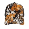 thumbnail image 3 of Disketp Dogs Different Breeds Print Trucker Hat Men Women - Mesh Baseball SnapBack Cap, 3 of 7