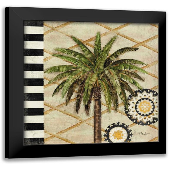 Brent, Paul 12x12 Black Modern Framed Museum Art Print Titled - Knox Palm Tree I