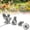 Ghost-1pc, variant on Robin Garden Stake, Rustic Robin Bird Yard Art Decorations with Dandelion Accent, Metal Robins Bird Garden Sculpture for Lawn Patio Flower Bed Walkway