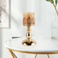 thumbnail image 3 of 1 piece en Crystal Candle Holder Candebra Centerpiece, Tea Light Candlestick Holder for Wedding Decor Dining Table, Home Party Holiday Centerpiece S 13x13x26cm perfecl portavelas de cristal, 3 of 6