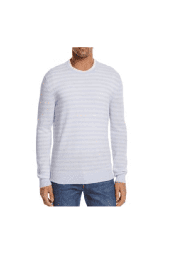 The Men's Store at Bloomingdale's Stripe Cotton Blend Crewneck Sweater, M, $118