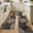 Black Beige, variant on MeyJey Floral Kitchen Rug Sets of 3, Non Slip Kitchen Mats for Floor, Soft Machine Washable Kitchen Rug for Floor