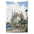 thumbnail image 3 of Ambesonne USA Tablecloth Rectangular Table Cover, Las Vegas Street Sketchy, 52"x70", Multicolor, 3 of 4
