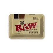 RAW Classic Rolling Tray | Size - Mini | Quality Metal and Curved Corners - No Creases