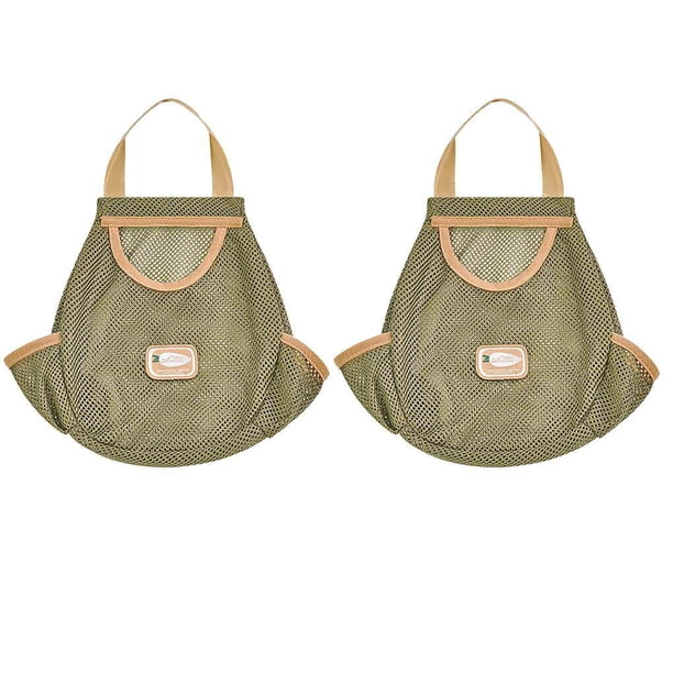Moyic 2 uds. Bolsas de malla para colgar, bolsa de compras con cordón, bolsa de hombro de red con asa larga para comestibles, bolsa de almacenamiento Almacenamiento y organización del hogar Moyic HA022439-00