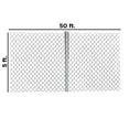 thumbnail image 4 of ALEKO Galvanized Steel Chain Link Fence 5X50 feet Complete Kit, 4 of 12