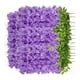thumbnail image 2 of 14 piezas de flores artificiales de glicina de seis hojas, color morado y azul, para decoración de bodas y hogar., 2 of 14