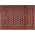 thumbnail image 1 of Ahgly Company Machine Washable Indoor Rectangle Traditional Chestnut Brown Area Rugs, 5' x 8', 1 of 7