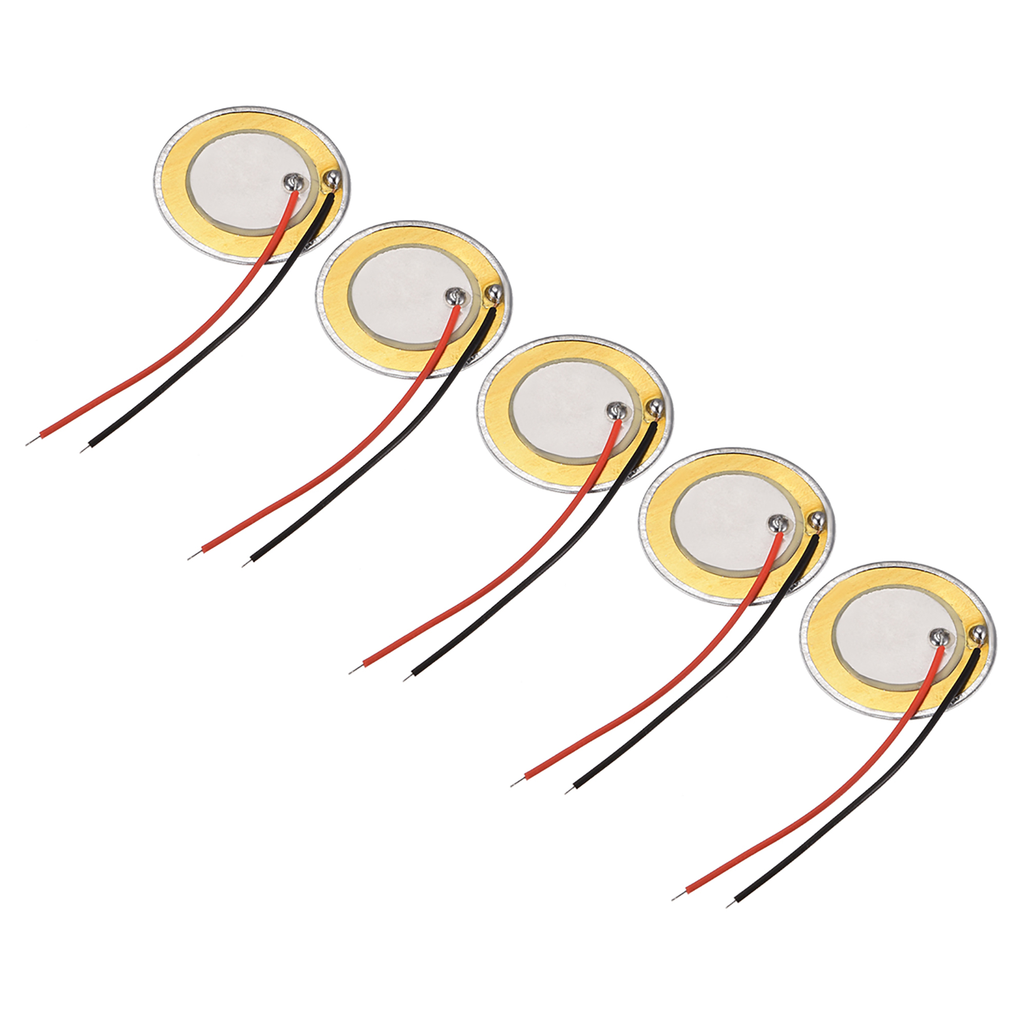 5Pcs Piezo Discs 27mm Acoustic Pickup Transducer Microphone Trigger