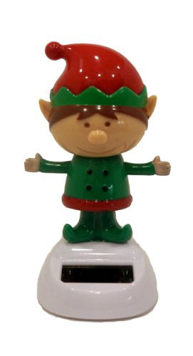 1 X Solar Powered Dancing Christmas Elf by Greenbrier 