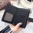 thumbnail image 3 of Mikilon Women Short Style Pure Color Lovely Coin Purse Card Wallet Holder Bag, 3 of 3
