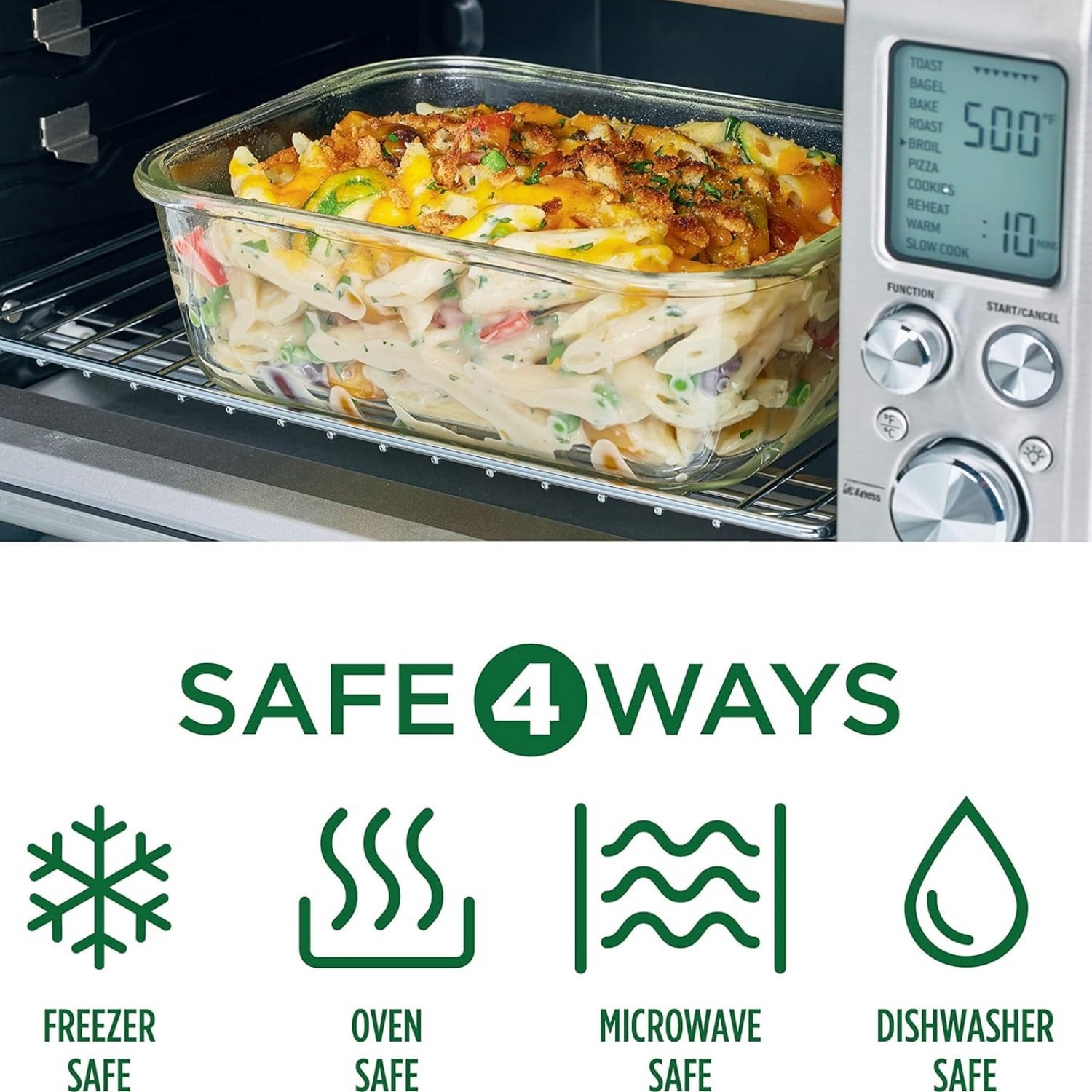 Glass Containers 2 Set Food Storage Containers with Airtight Lids Clear Meal Prep Container /Bento Boxes/Lunch Containers for On the Go Leftover Freezer Fridge Microwave, Dishwasher Safe, BPA Free