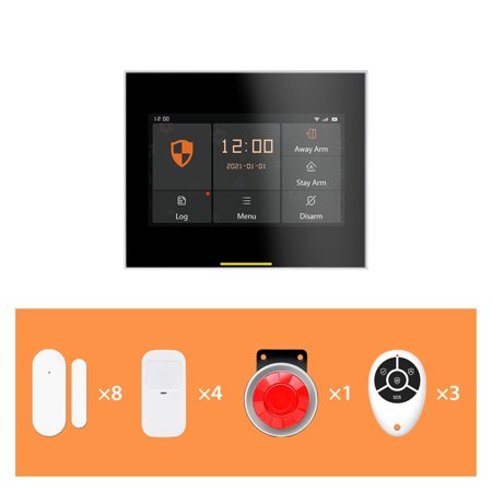 Wireless Wifi 4G Smart Home Security Alarm System Kits For Garage And Residential Support Tuya And Samrtlife APP ,Safety Security