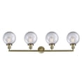 thumbnail image 3 of Innovations Lighting  Beacon 4 Light 44" Bath Vanity Light Antique Brass/Seedy, 3 of 5