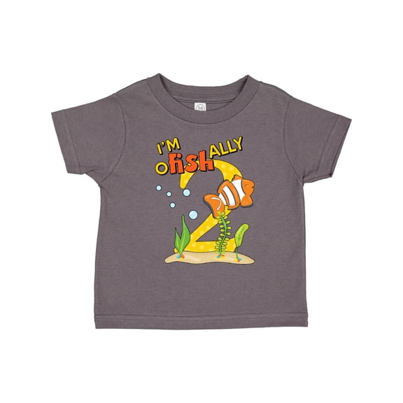Inktastic I'm O-fish-ally Two Cute Clownfish Second Birthday Boys or Girls Toddler T-Shirt
