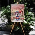 thumbnail image 4 of Happy Valentine’s Day Adorable Alaskan Malamute Puppy Holding Heart Balloon Vertical Matte Canvas Poster Alaska Mal Dog Lovers Gifts Wall Art Home Decor - 00030, 4 of 5