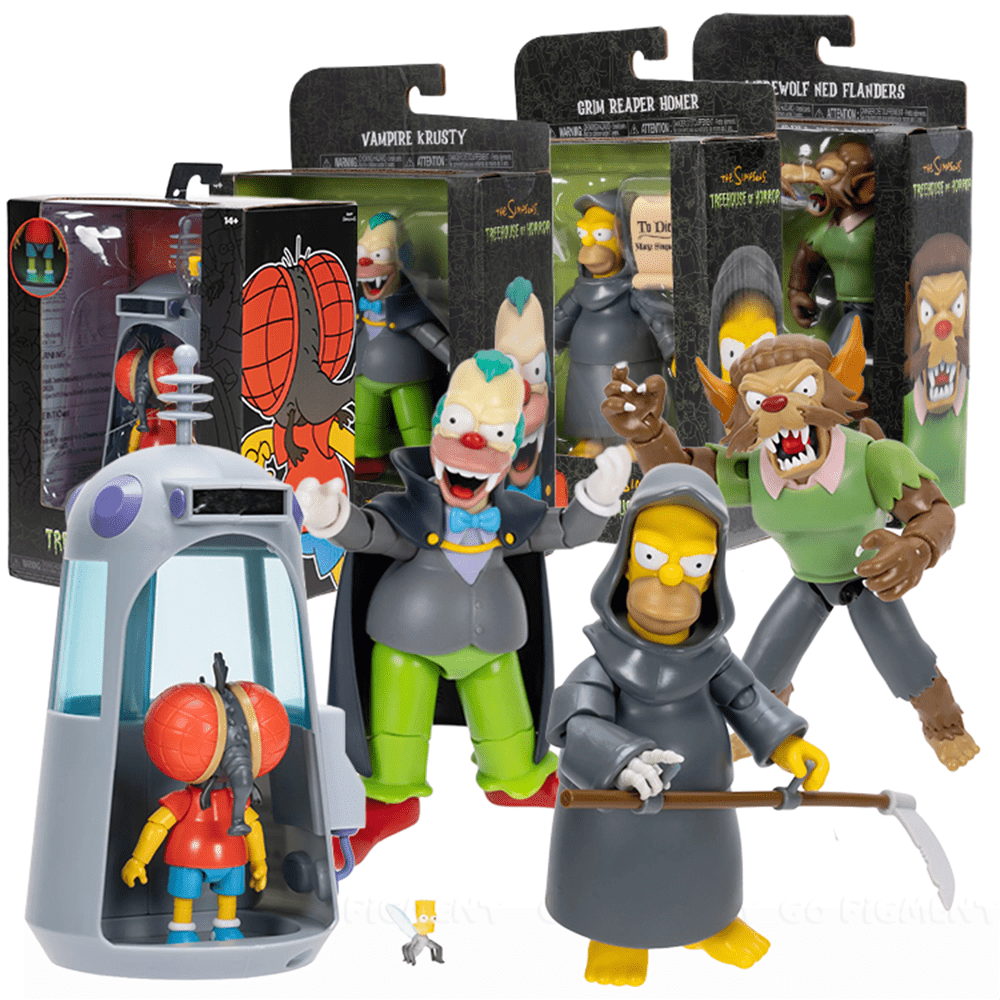 McFarlane The Simpsons Deluxe Boxed Sets Family Couch Gag Action