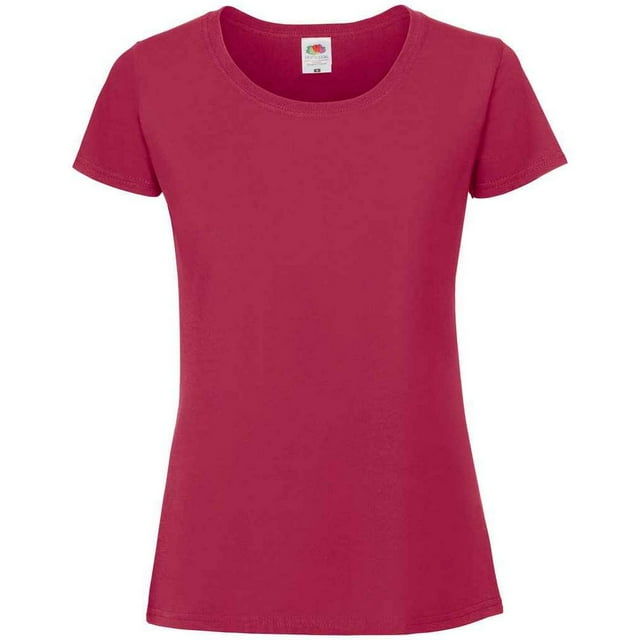 Fruit Of The Loom T-Shirt Iconique en Coton Filé à l'Anneau pour Femmes
