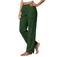 thumbnail image 6 of Pants for Women Plus Size Elastic High Waist Drawstring Fitness Sports Work Cargo pants, 6 of 7