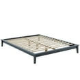 thumbnail image 4 of Modway Lit Plateforme Moderne en Bois Massif Format Grand en Gris, 4 of 6