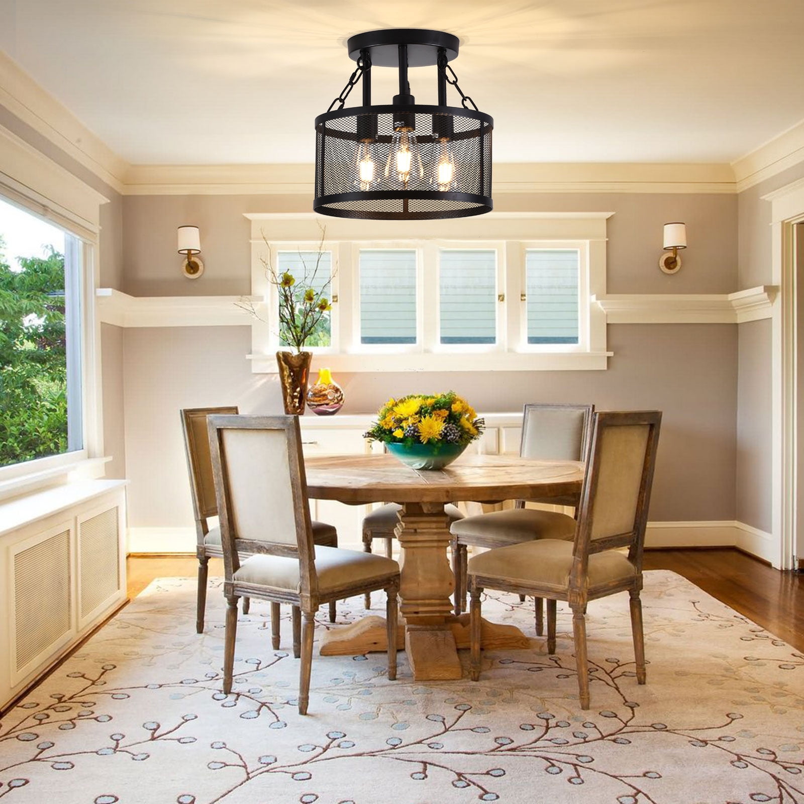 Dining room store light off