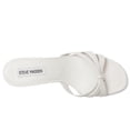 thumbnail image 2 of Sandalia Steve Madden Cary Cuero Blanco Taco 6 7 cm, 2 of 7